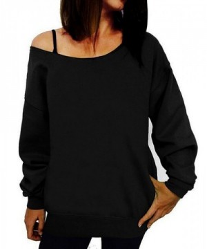 Guandiif Sweatshirts Printed Shoulder Pullover
