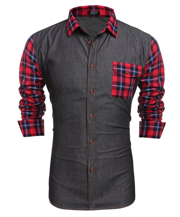 Coofandy Casual Sleeve Button Shirts