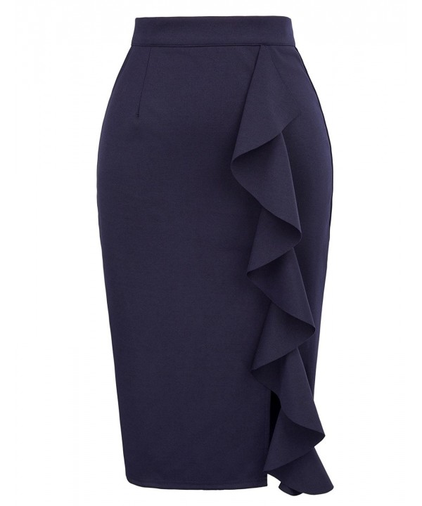 Womens Solid Wear Bodycon Skirts
