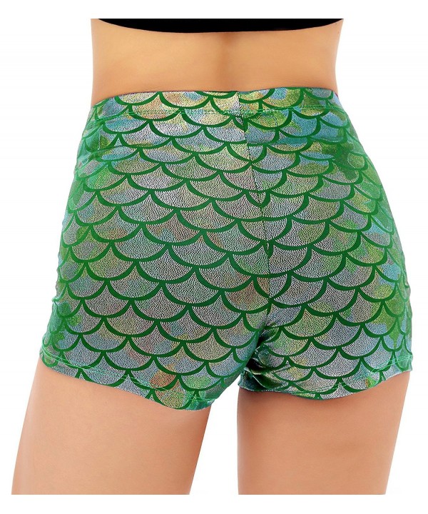 Womens Mermaid Shorts X Large Multicolor