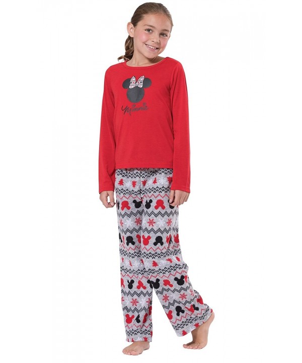 Mickey Mouse and Minnie Mouse Matching Family Pajamas- Red - CS17YUUADKL