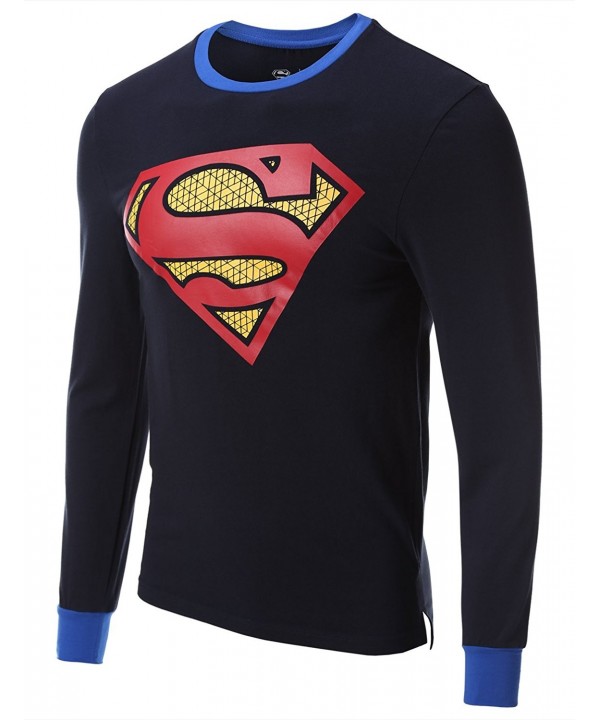 Men's Super Hero Cool Johns Long Sleeve Thermal Under Shirt - Superman ...