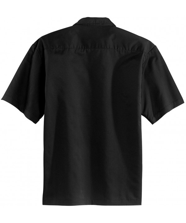 Men's Retro Bowling Shirts - Black/Burgundy - C111LK8EIJR
