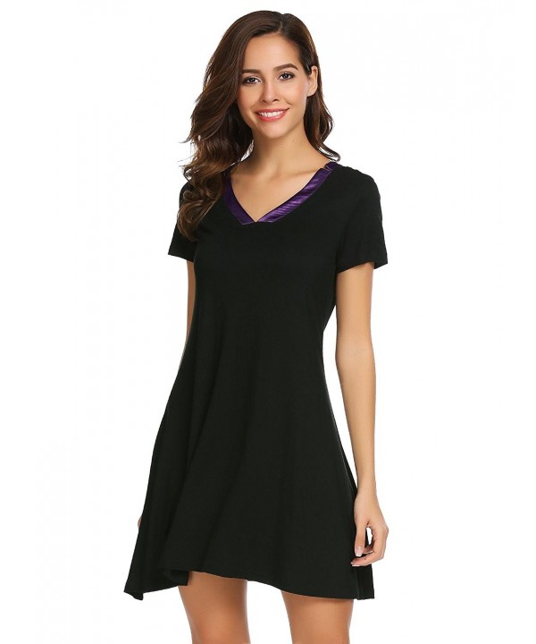 Bulges Womens Sleeve Nightshirt Nightgown