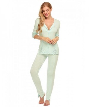 Hufcor Sleeve Patchwork Sleepwear Pajamas