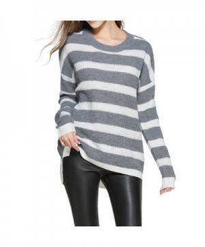 Tulucky Pullover Striped Sweater graywhite