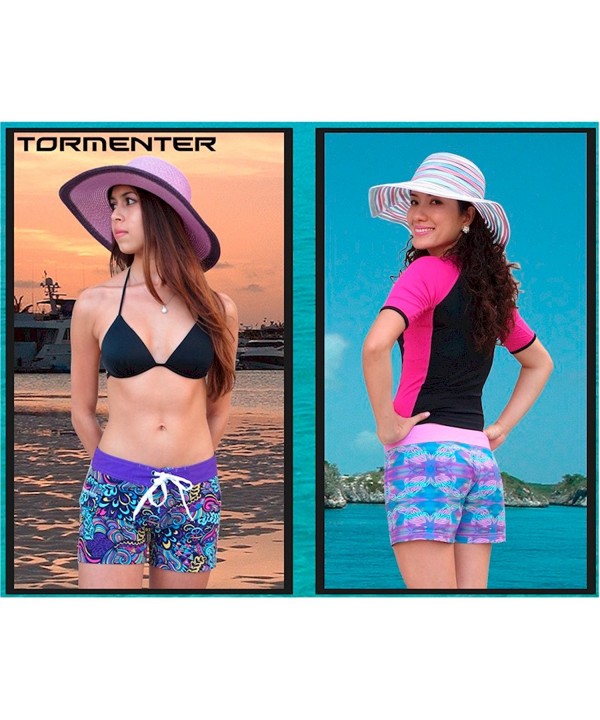 Tormenter Women's 8 Way Stretch 3.5 Board Shorts - Starfish, 6