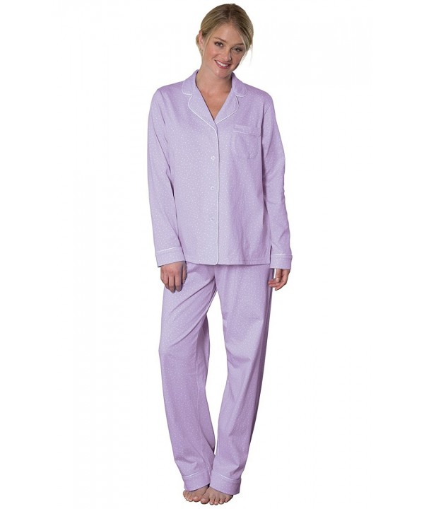 PajamaGram Oh So Soft Womens Pajamas Lavender