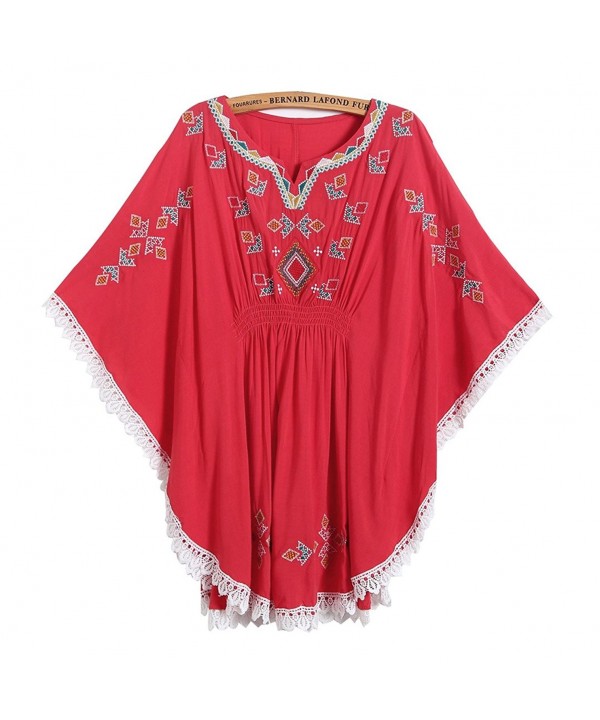 Kafeimali Batwing Peasant Mexican Embroidery