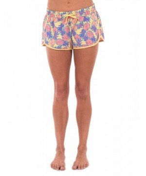 Womens Pineapple Summer Shorts Medium