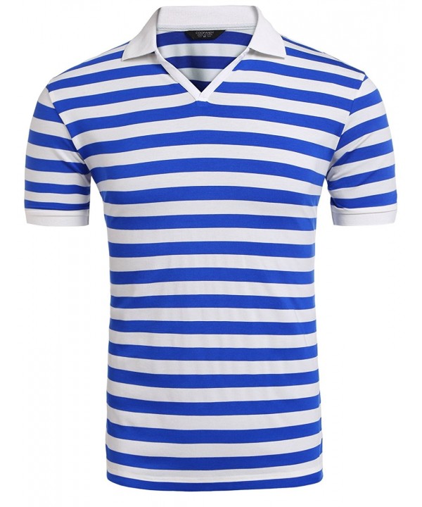 COOFANDY Fashion Shirts Striped T Shirt