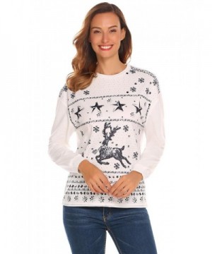 Reindeer Christmas Knitted Sweatshirt Pullover