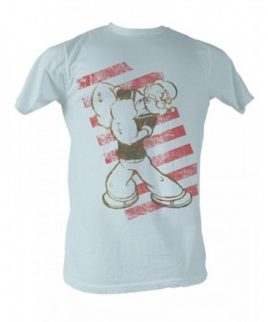 Popeye Stripes T Shirt Silver Small