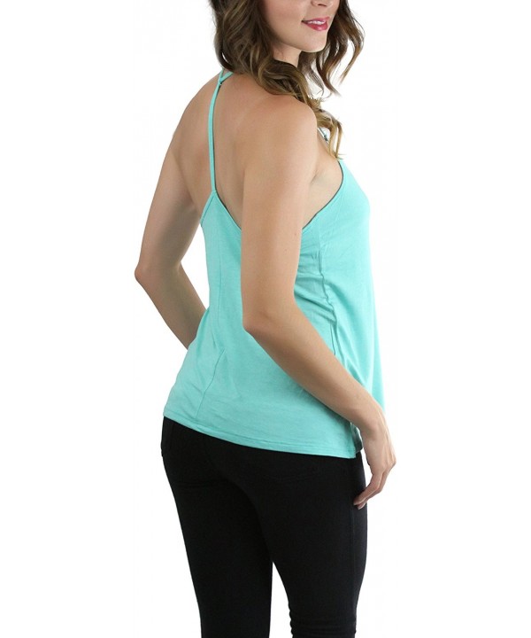 ToBeInStyle Womens Haltered T Back Tank