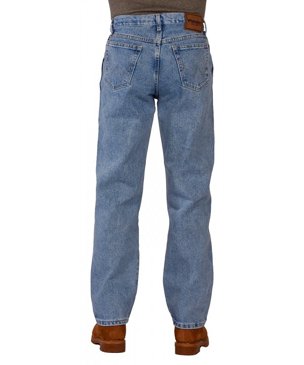 Wrangler Men's Rugged Wear Relaxed Fit Jean - Vintage Indigo - C117AZA6IRY