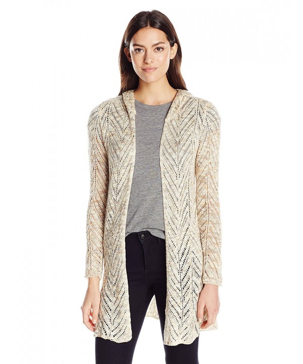 OneWorld Womens Pointelle Sweater Natural