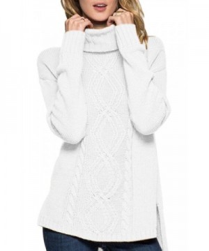 Lacostew Womens Turtle Ribbed Sweater