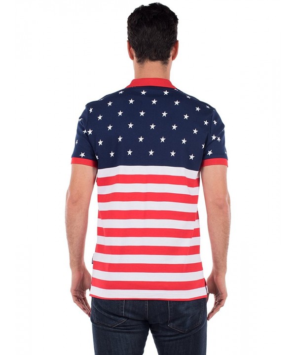 Men's American Flag Polo Shirt - CM12JERSRER