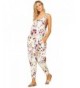 Annabelle Printed Sleeveless Jumpsuits Pockets