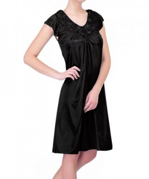 Womens plus_size Nightgowns1 Black 2X