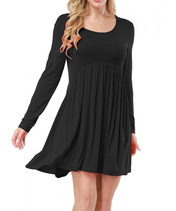 Allegrace Sleeve Ruched Pleated Dresses