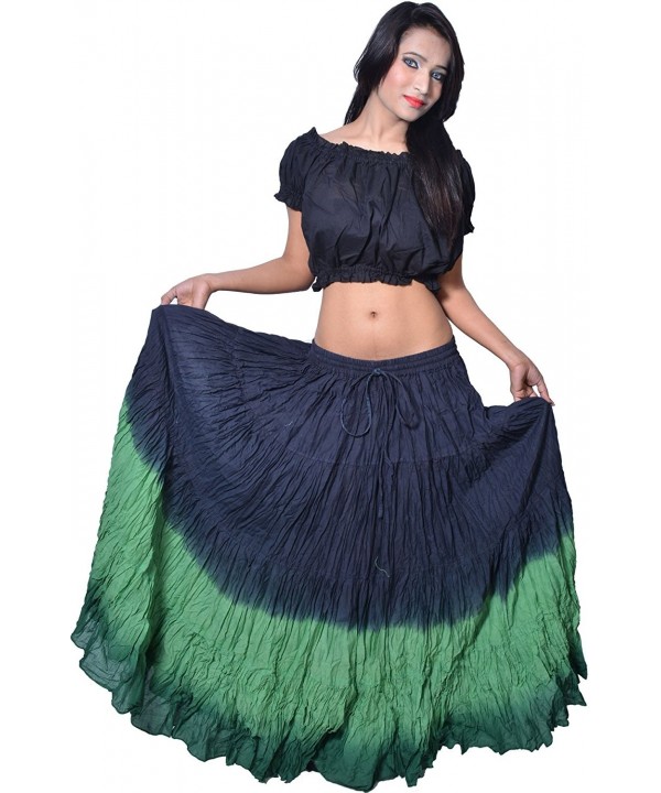 Stunning Tribal Belly Dance Fusion 12 Yards Skirt - CB11TM9D2HP