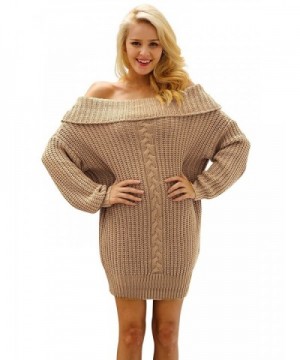 Simplee Shoulder Oversize Pullover Sweater