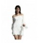 Anzona Womens Cream Shoulder Dress