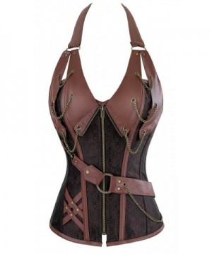 Charmian Steampunk Leather Heavy Strong Steel Halter Brown XX Large