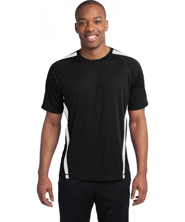 Sport Tek T Shirt Black White XL Tall