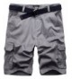 Wantdo Belted Relaxed Cotton Shorts