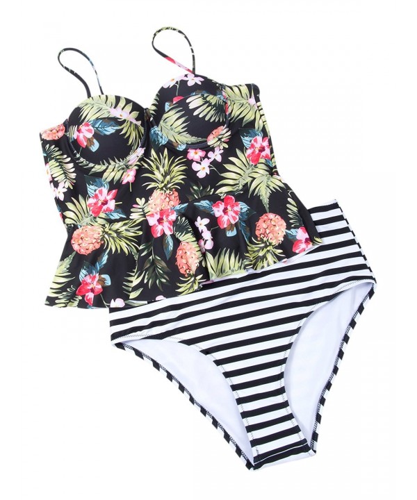 Choies Swimsuit polychrome Floral Tropical