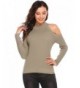 Zeagoo Shoulder Knitted Sweater Pullover