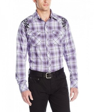 Wrangler Sleeve Button Purple X Large
