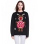 Christmas Reindeer Snowflakes Knitted Pullover