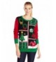 Ugly Christmas Sweater Patchwork Light UP