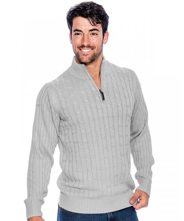 Crowns Cotton Sweater Quarter Essentials Gray XL