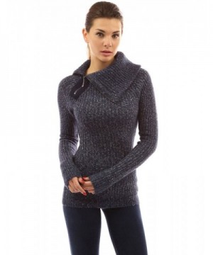 PattyBoutik Womens Asymmetric Sweater Heather