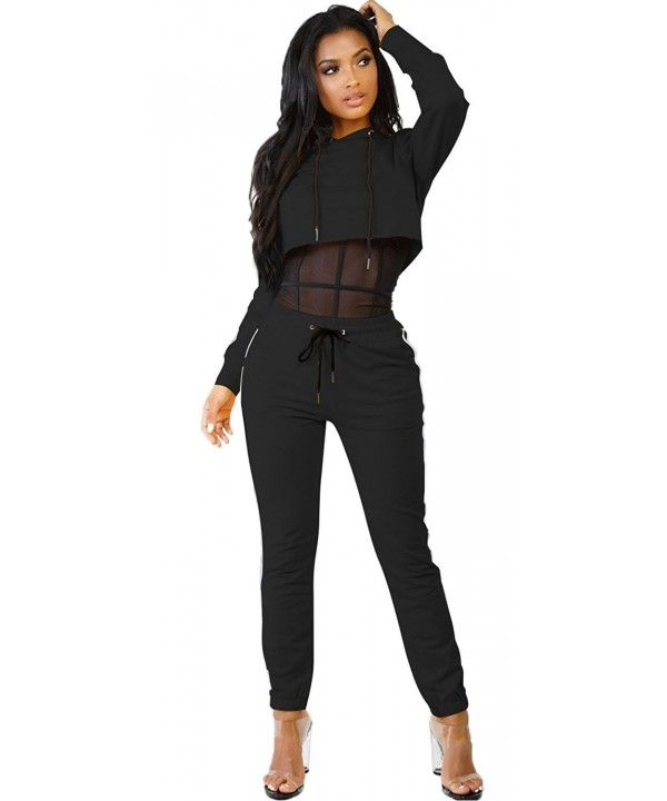 Sweatshirt Bodycon Sweatsuit Tracksuit - 1 Black - CT188YDI30T