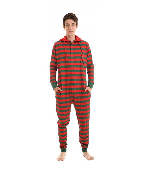 Funzee Footed Pajamas Striped Festive