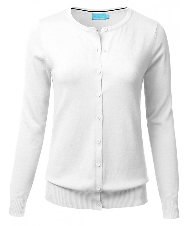 FLORIA Button Sleeve Cardigan Sweater